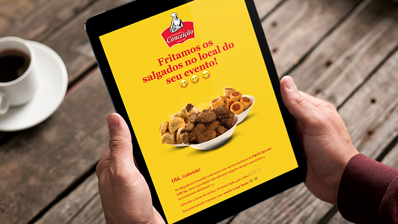 projeto de e-mail marketing e-mail marketing da salgaderia conceição
